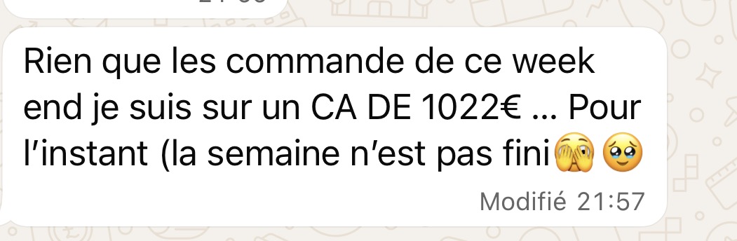Témoignage cliente 1