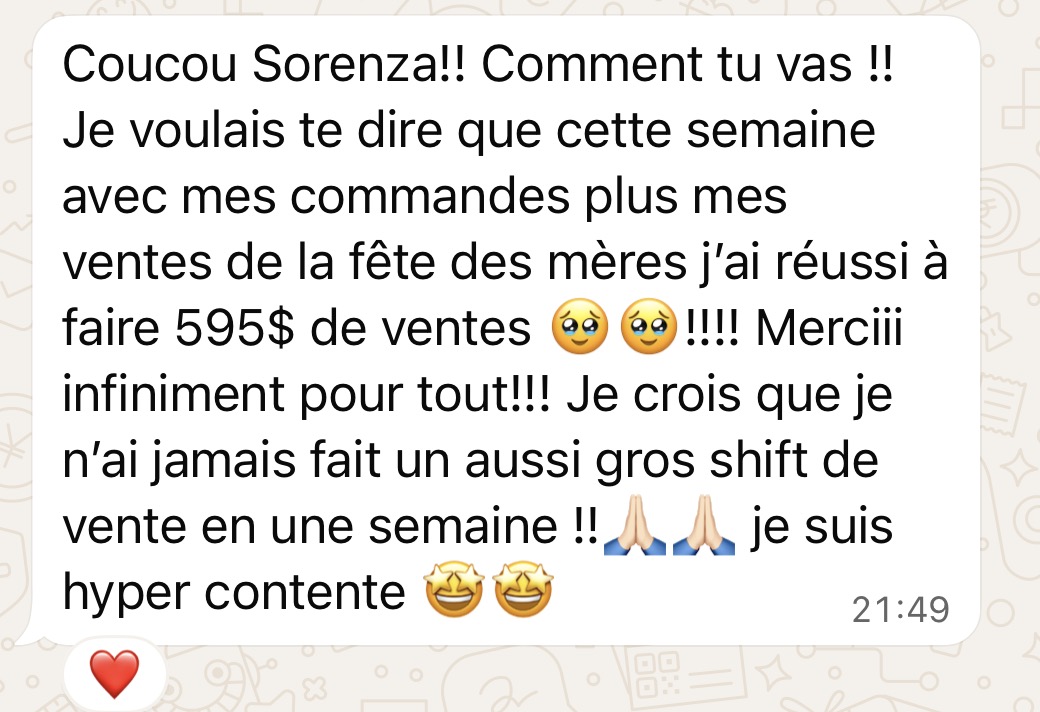 Témoignage cliente 10