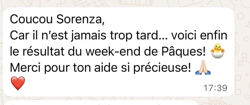 Témoignage cliente 15
