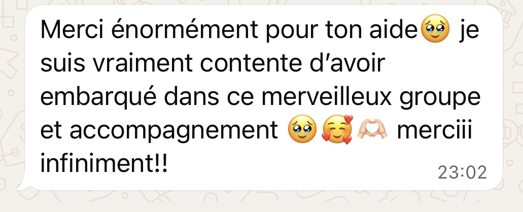 Témoignage cliente 17
