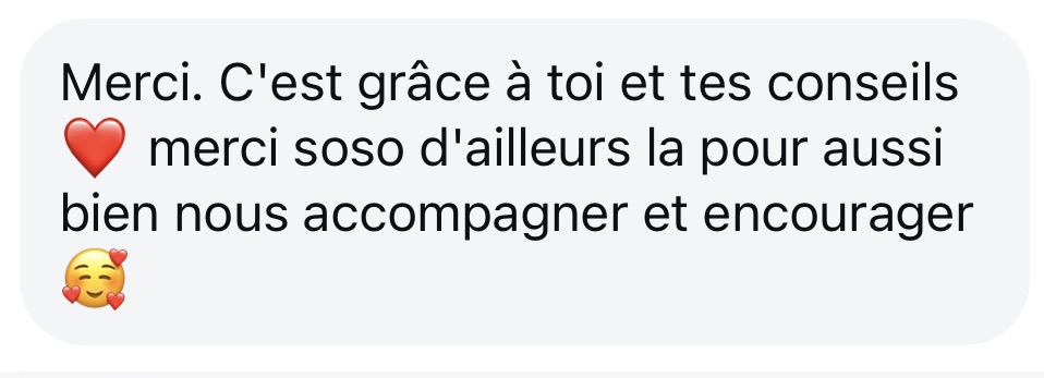 Témoignage cliente 20