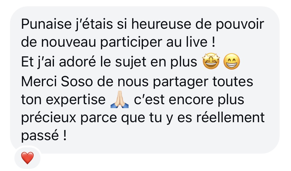 Témoignage cliente 6