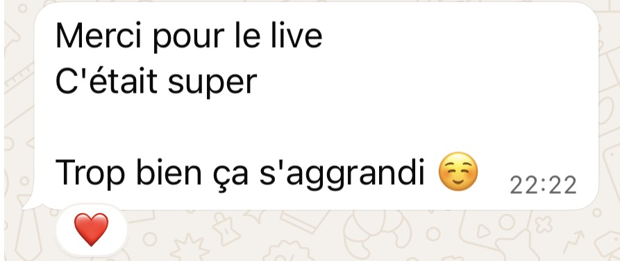 Témoignage cliente 17