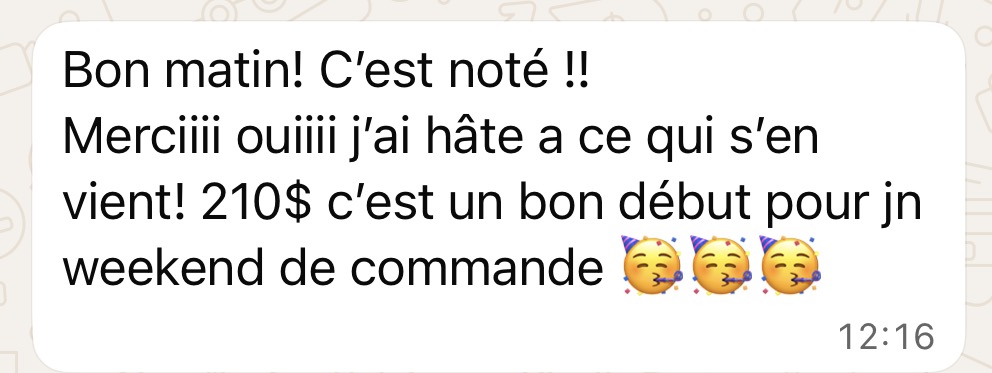 Témoignage cliente 4